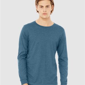 BELLA + CANVAS - Heather CVC Long Sleeve Tee - 3501CVC