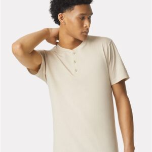 American Apparel - Unisex CVC Henley Tee - 2004CVC