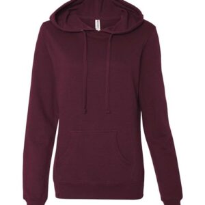 Independent Trading Co. - Women's Junior Fit Heavenly Fleece Lightweight Hooded Sweatshirt - SS650