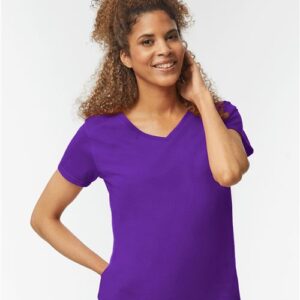 Gildan - Women's Heavy Cotton™ V-Neck T-Shirt - 5V00L