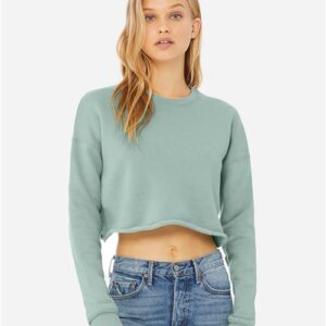 BELLA + CANVAS - Women's Crop Fleece Crewneck Sweatshirt - 7503