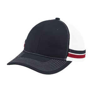 Port Authority ® Two-Stripe Snapback Trucker Cap. C113