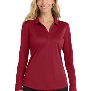 Port Authority ® Women's Silk Touch ™ Performance Long Sleeve Polo. L540LS