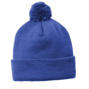 Sport-Tek ® Solid Pom Pom Beanie. STC37